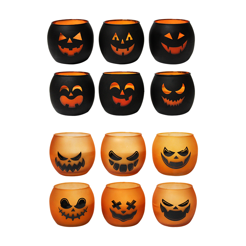 Orange cucurbita exspiravit faciem cerei